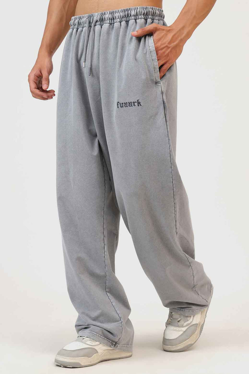 Raw Washed Loose Tracks Light Grey fuaark