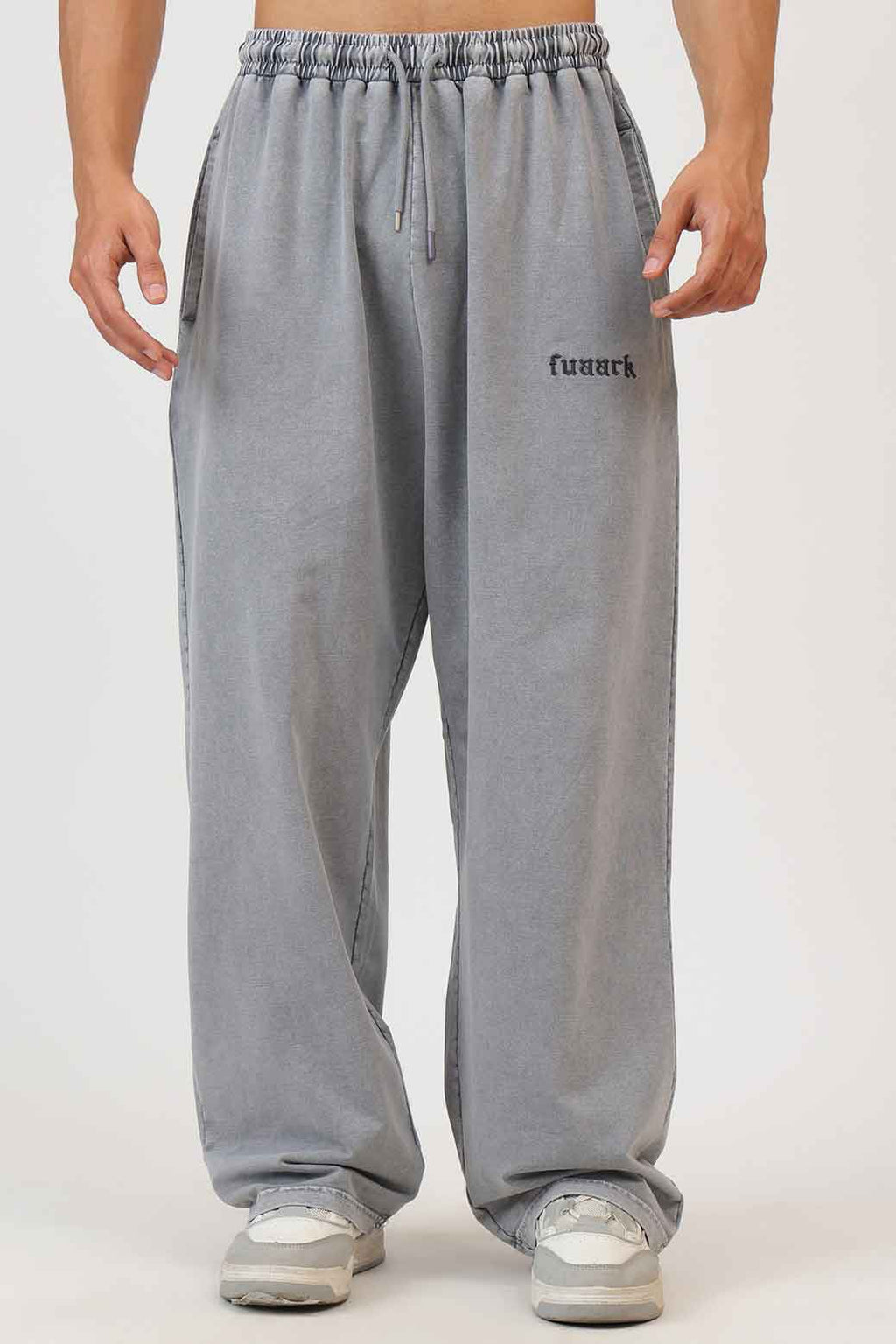 Raw Washed Loose Tracks Light Grey fuaark