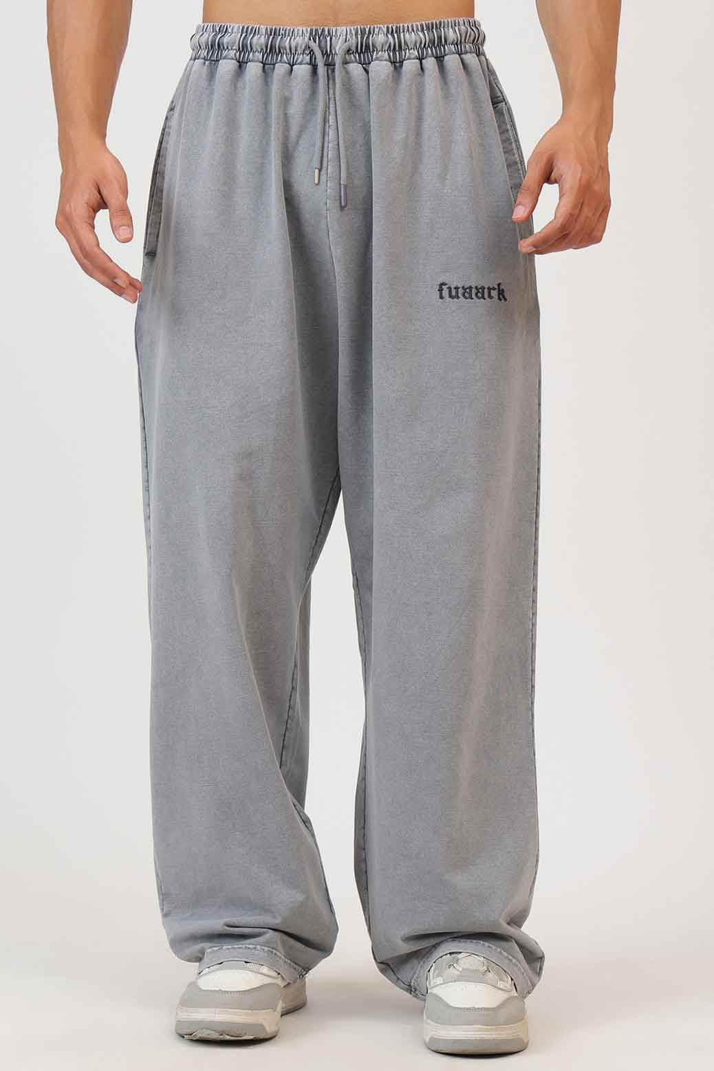 Raw Washed Loose Tracks Light Grey fuaark