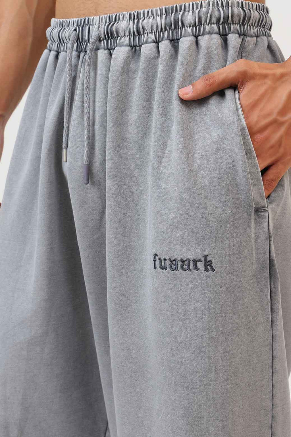 Raw Washed Loose Tracks Light Grey fuaark