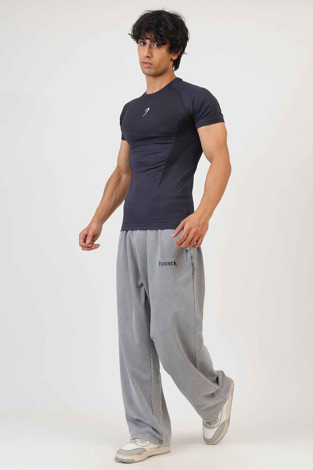 Raw Washed Loose Tracks Light Grey fuaark