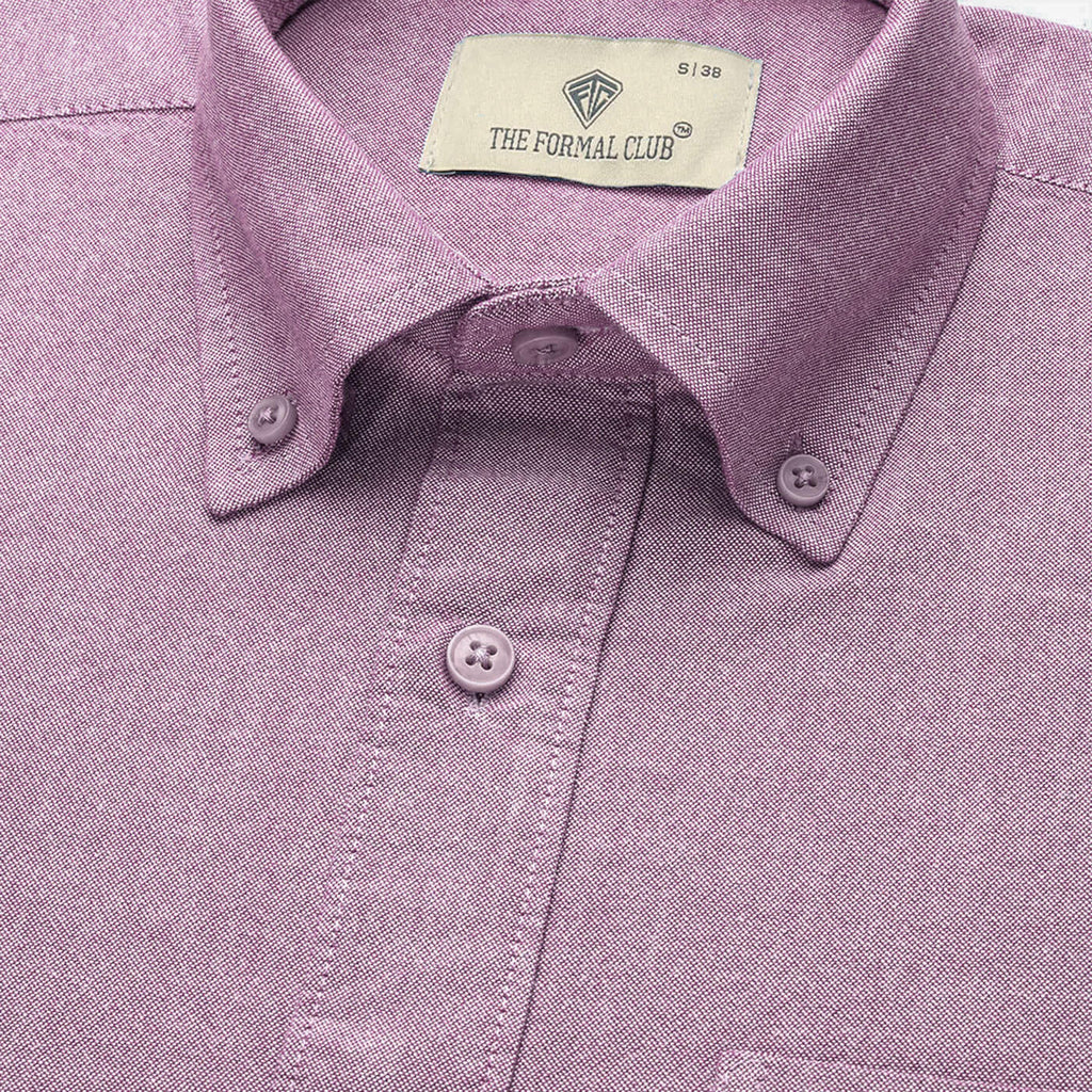 Regal Oxford Chambray Shirt In Lilac