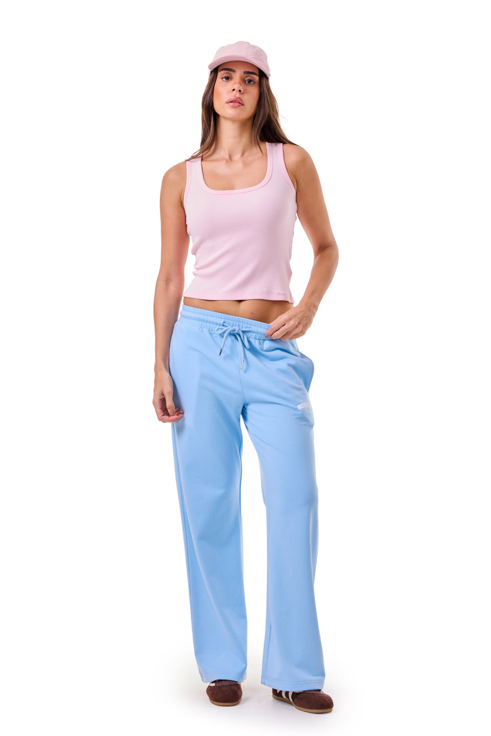 Rose Soft Fade Ribbed Tank TT65
