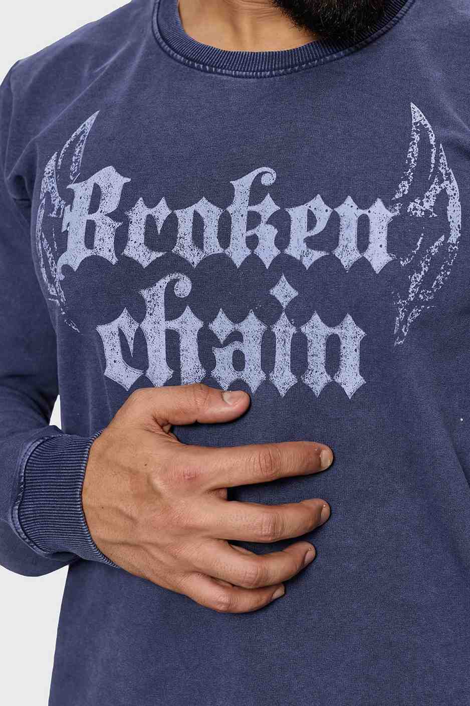 Shadow Washed Sweatshirt Navy