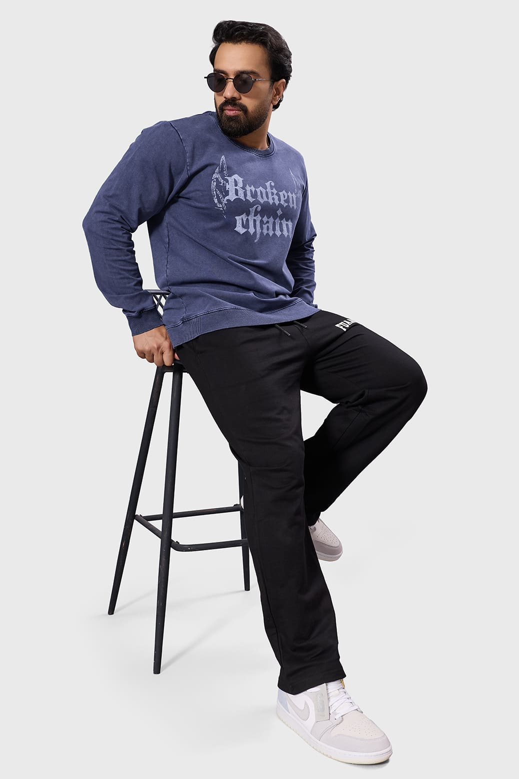 Shadow Washed Sweatshirt Navy