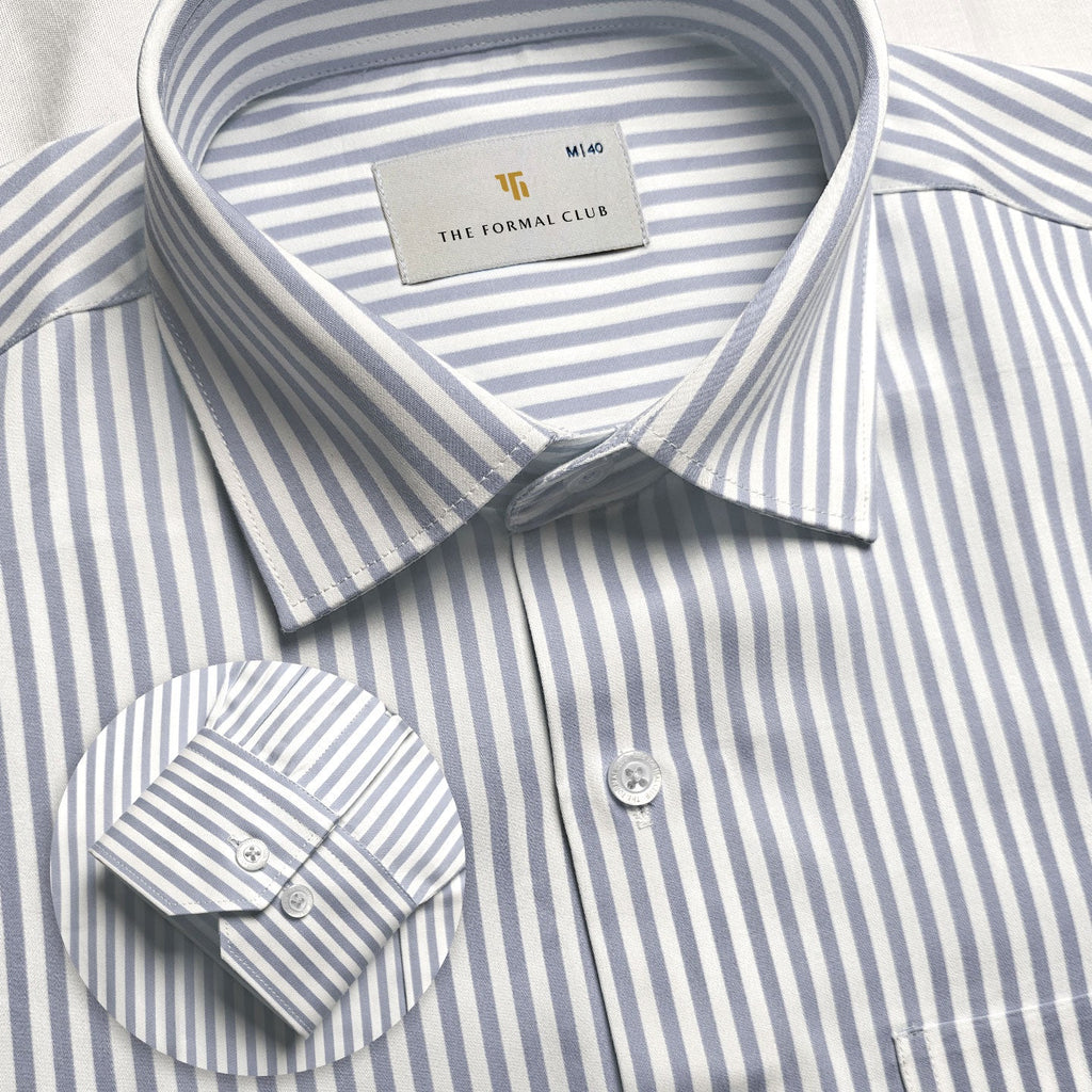Boardroom Bengal Stripes Shirt In Space Grey