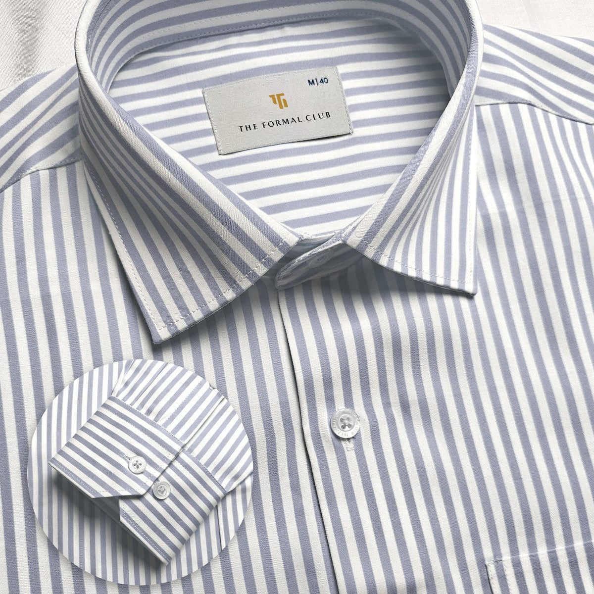 Boardroom Bengal Stripes Shirt In Space Grey