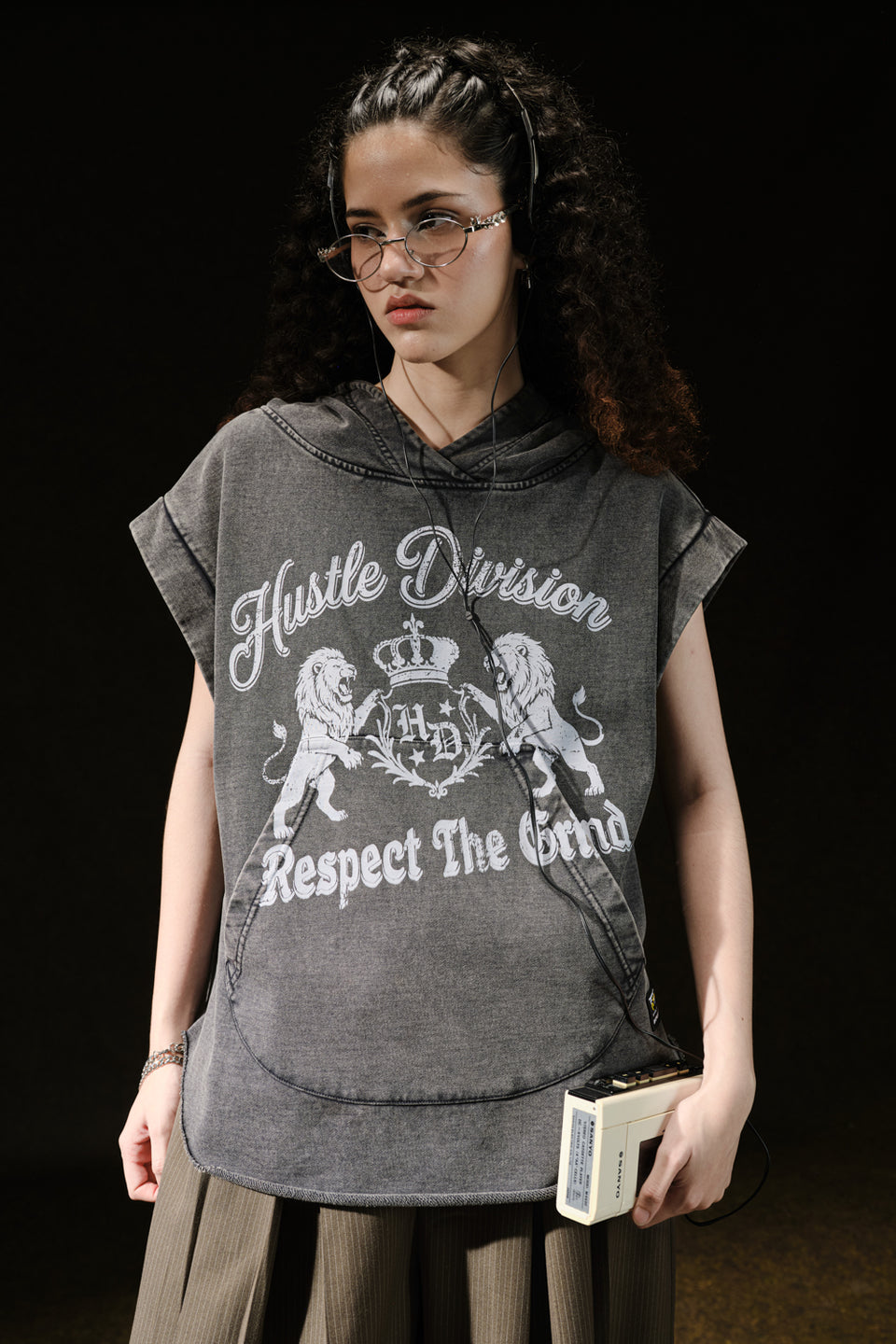 Hustle Street League Sleeveless Hoodie TT65