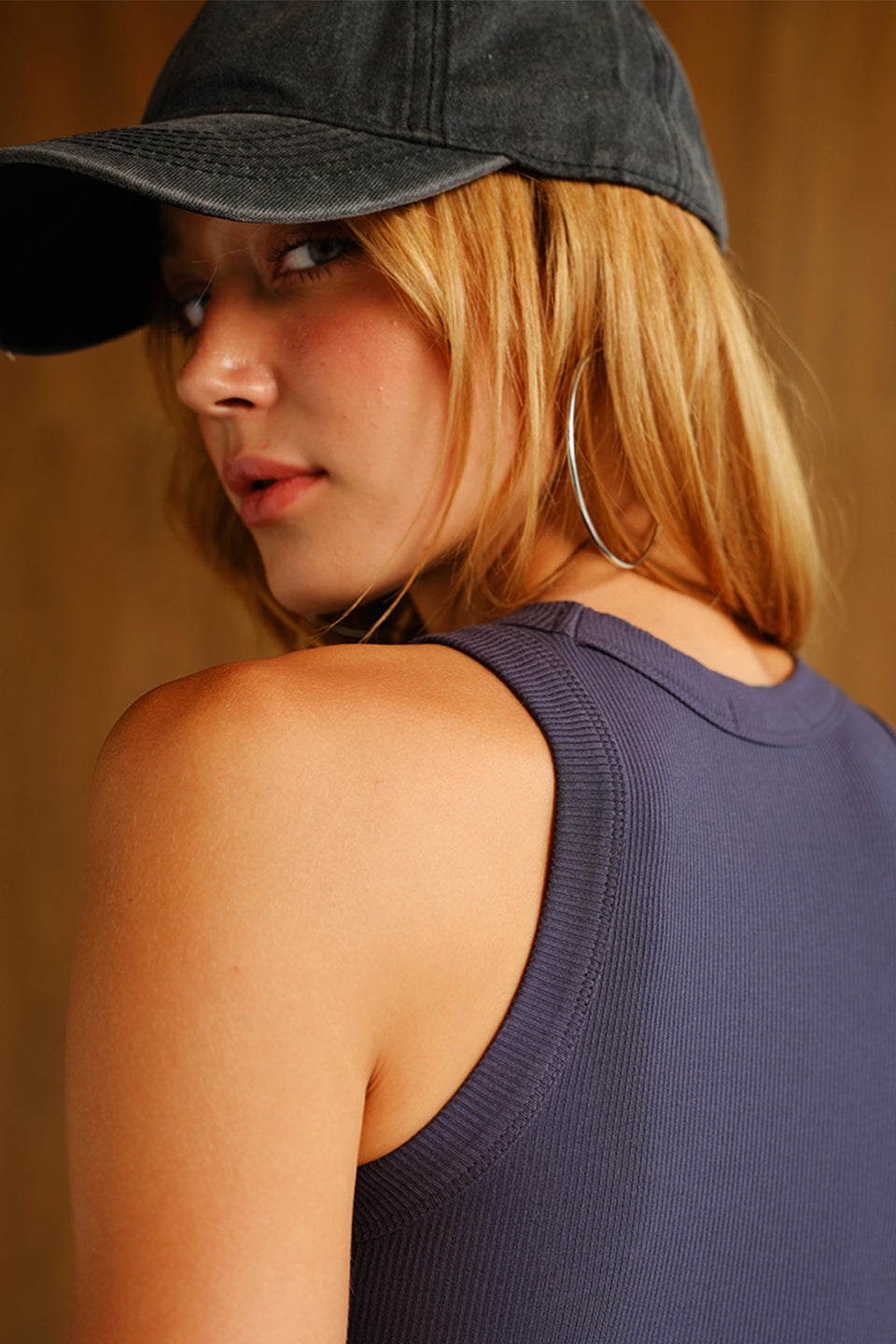 Tencel Celestial Daze Ribbed Modal Tank TT65