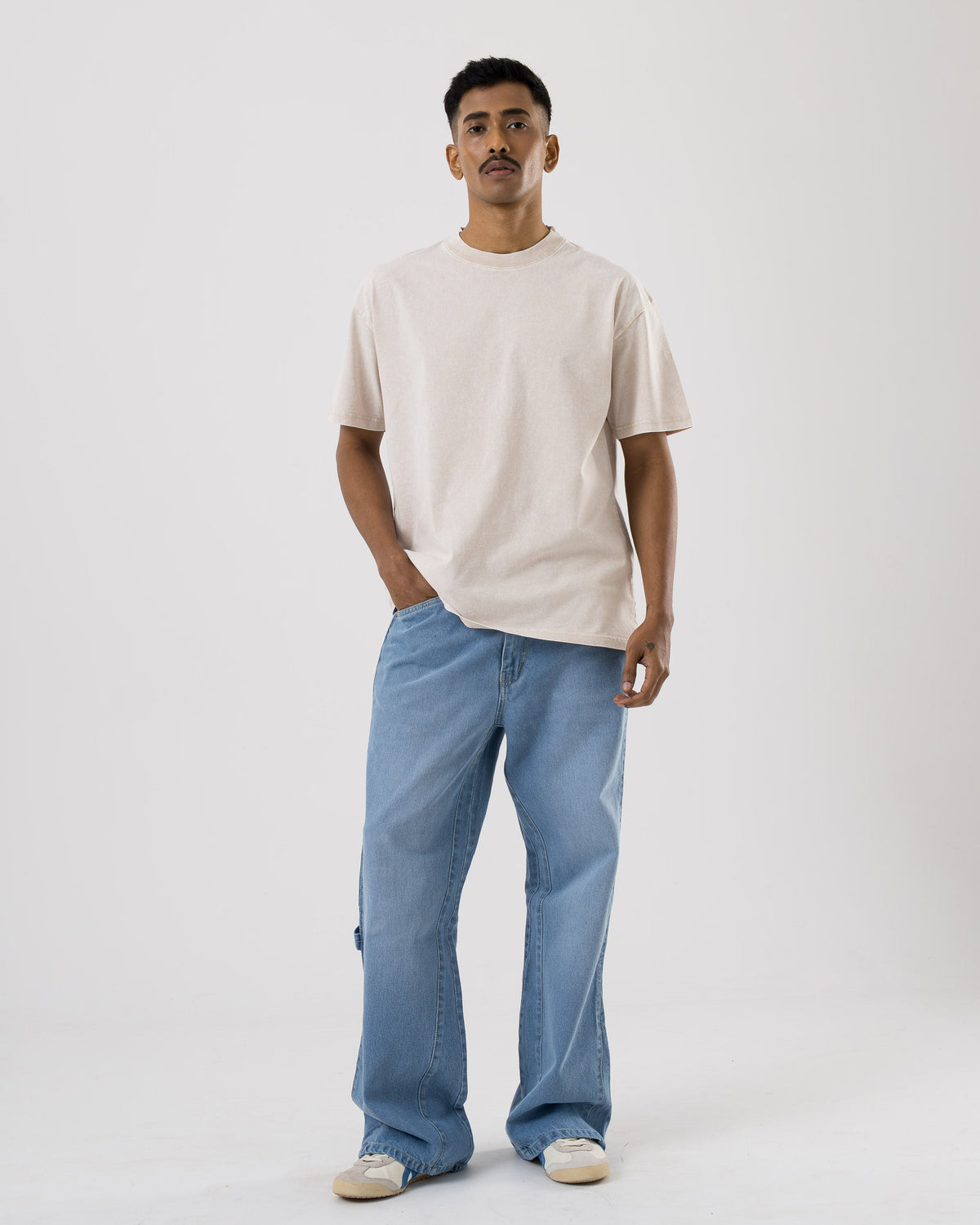Flared Denim (Light Blue)