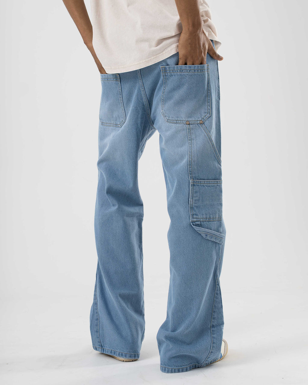 Flared Denim (Light Blue)