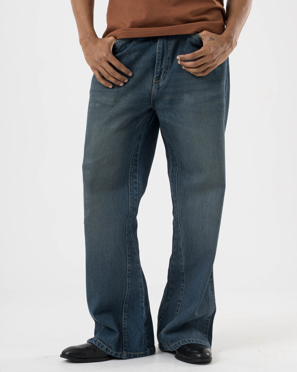 Flared Denim (Pigment Blue)