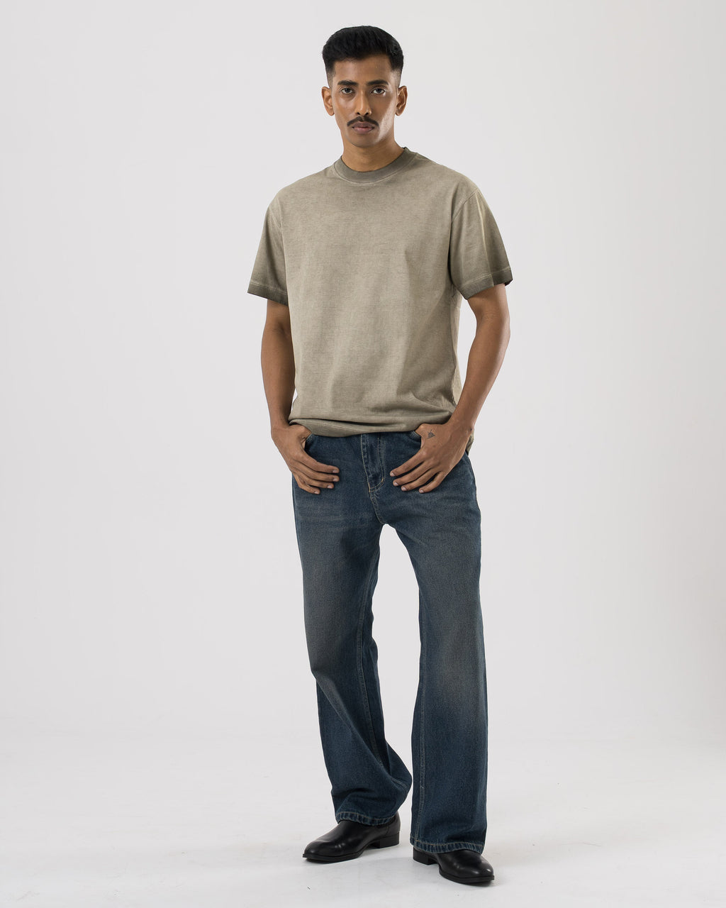 Vintage Bootcut Denim (Deep Blue)