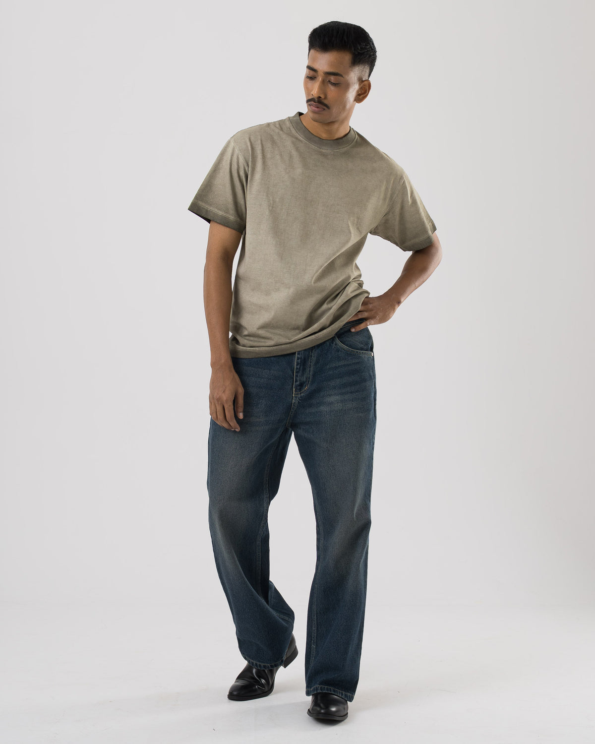 Vintage Bootcut Denim (Deep Blue)