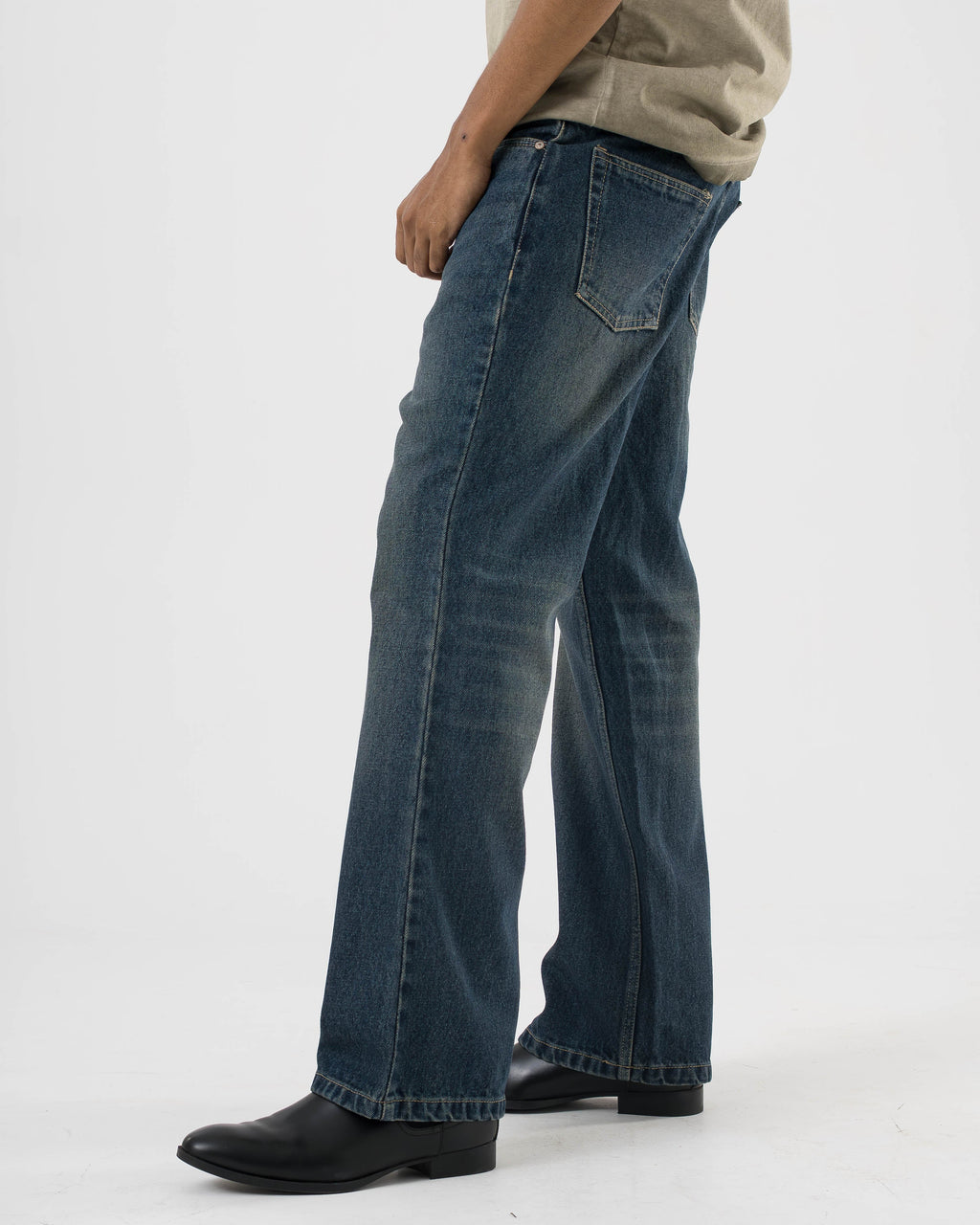 Vintage Bootcut Denim (Deep Blue)