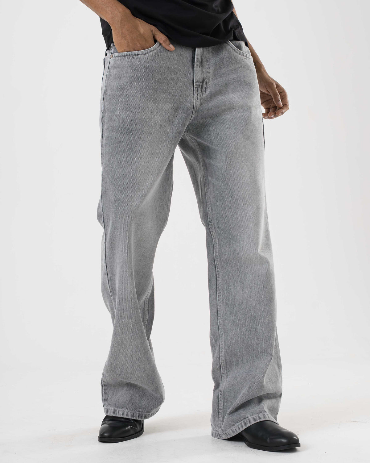 Vintage Bootcut Denim (Light Grey)