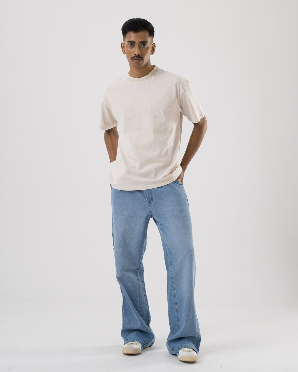 Flared Denim (Light Blue)