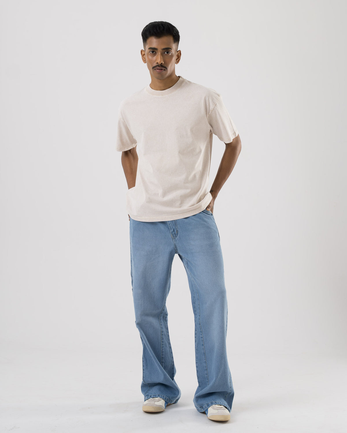 Flared Denim (Light Blue)