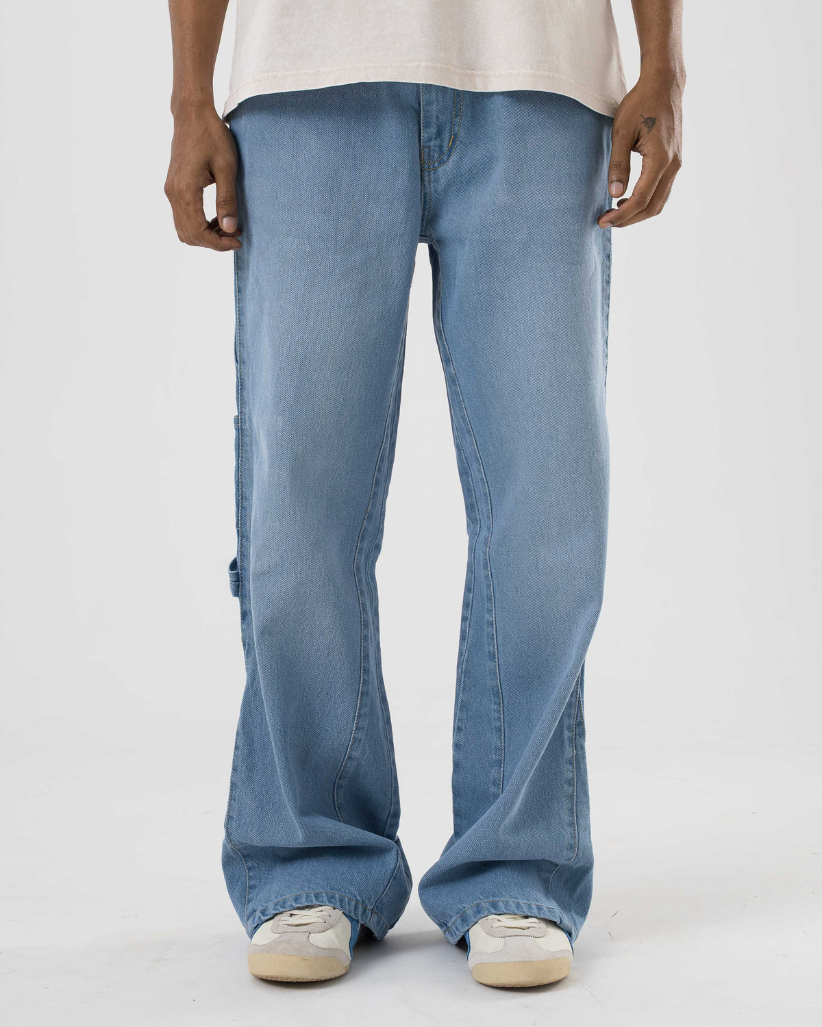 Flared Denim (Light Blue)