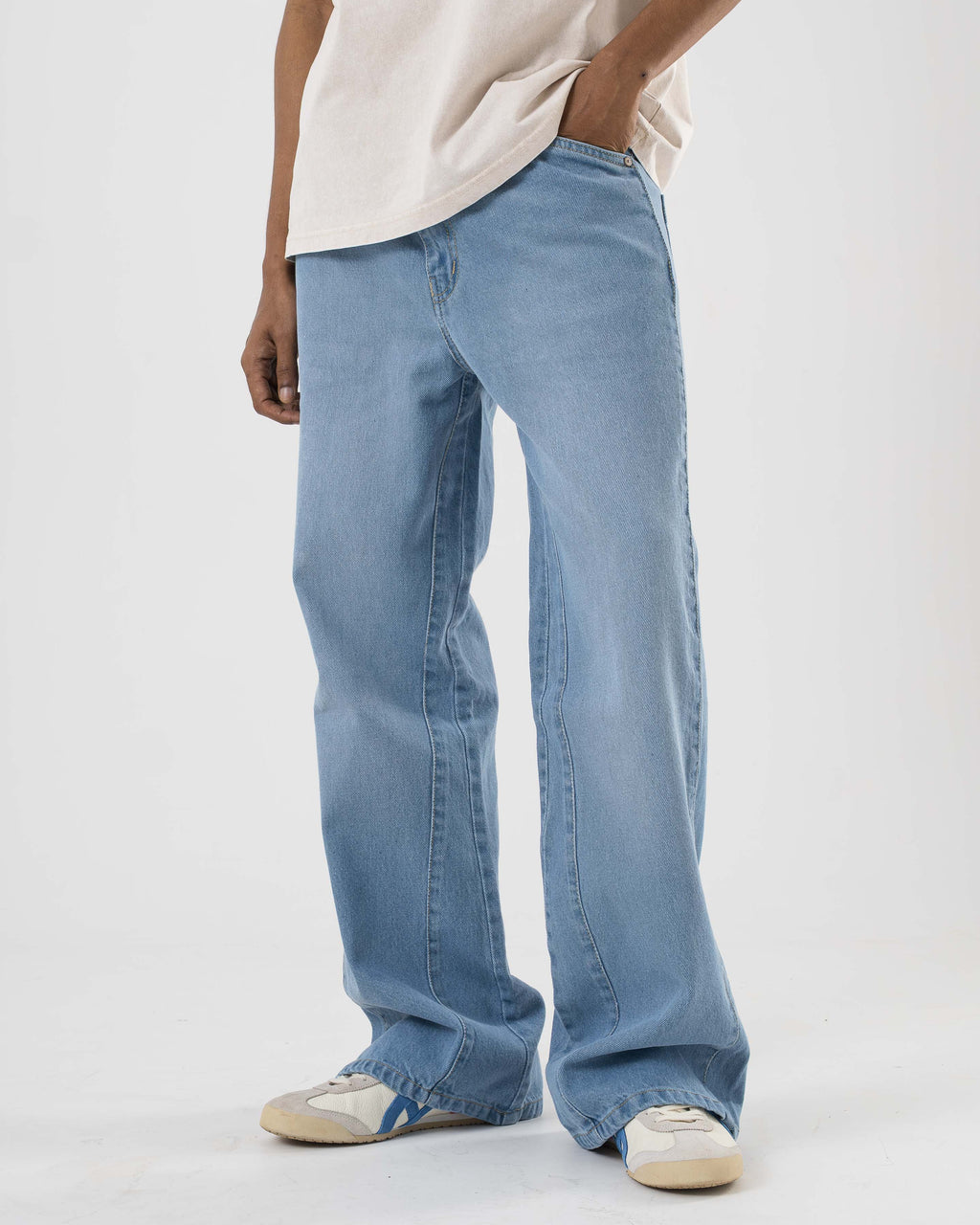 Flared Denim (Light Blue)