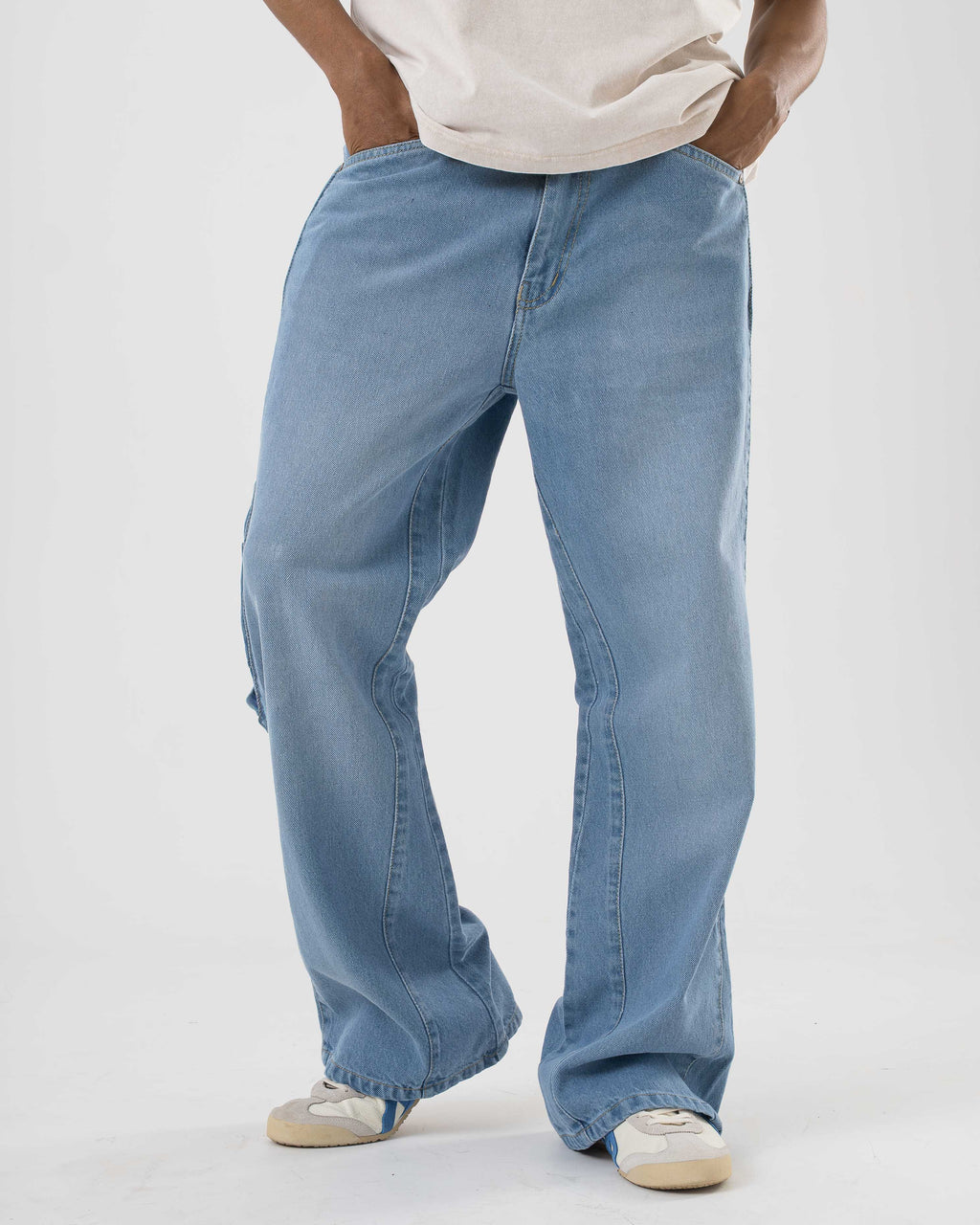 Flared Denim (Light Blue)