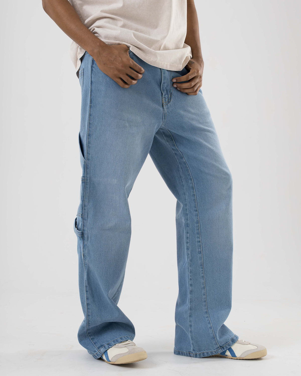 Flared Denim (Light Blue)