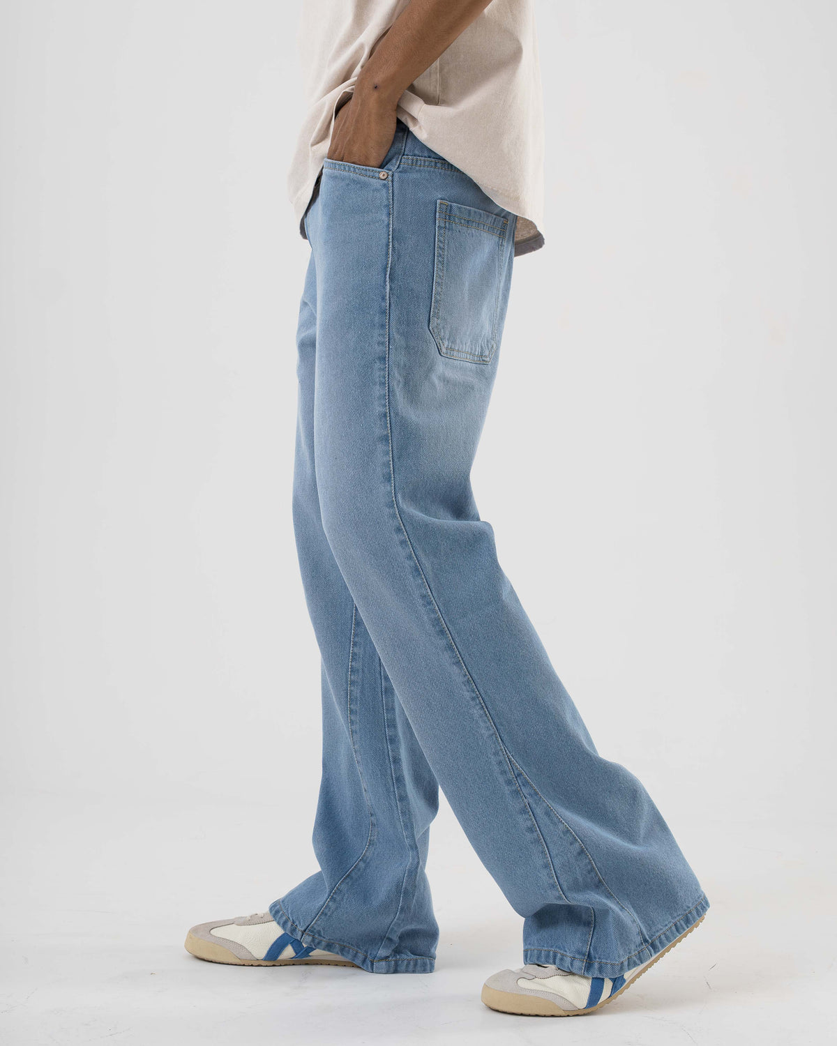 Flared Denim (Light Blue)