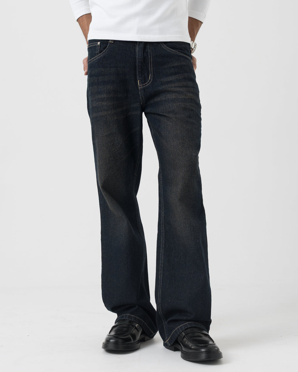 Vintage Bootcut Denim (Midnight Blue)