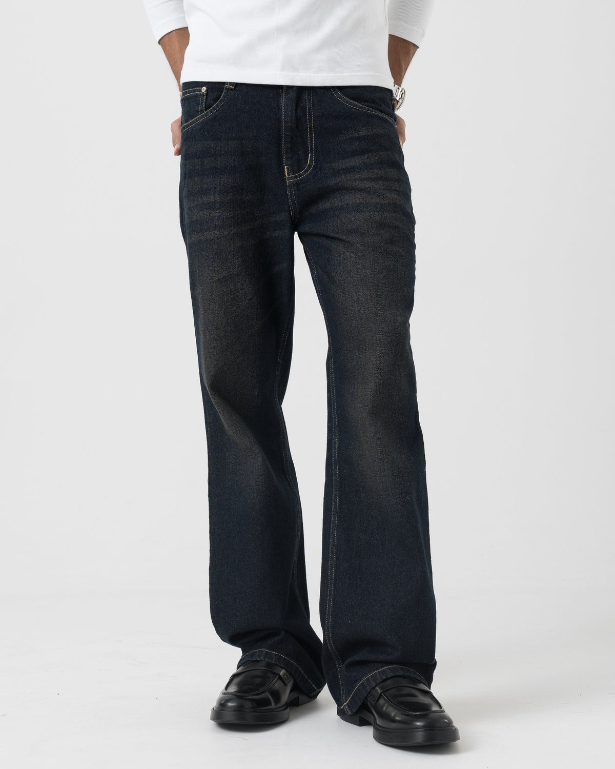 Vintage Bootcut Denim (Midnight Blue)