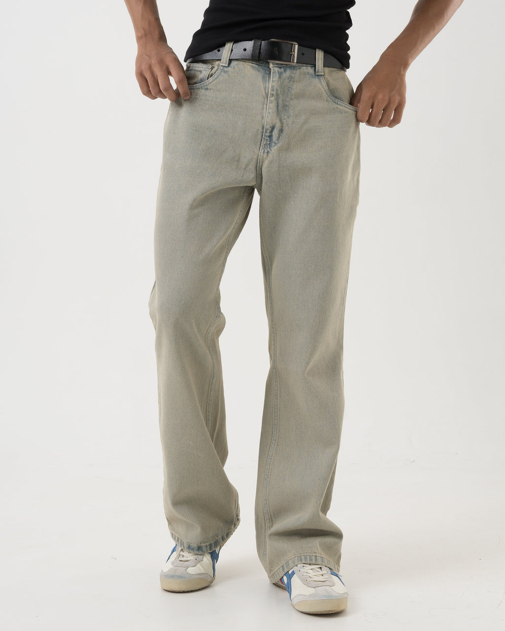 Vintage Bootcut Denim (Faded Blue)
