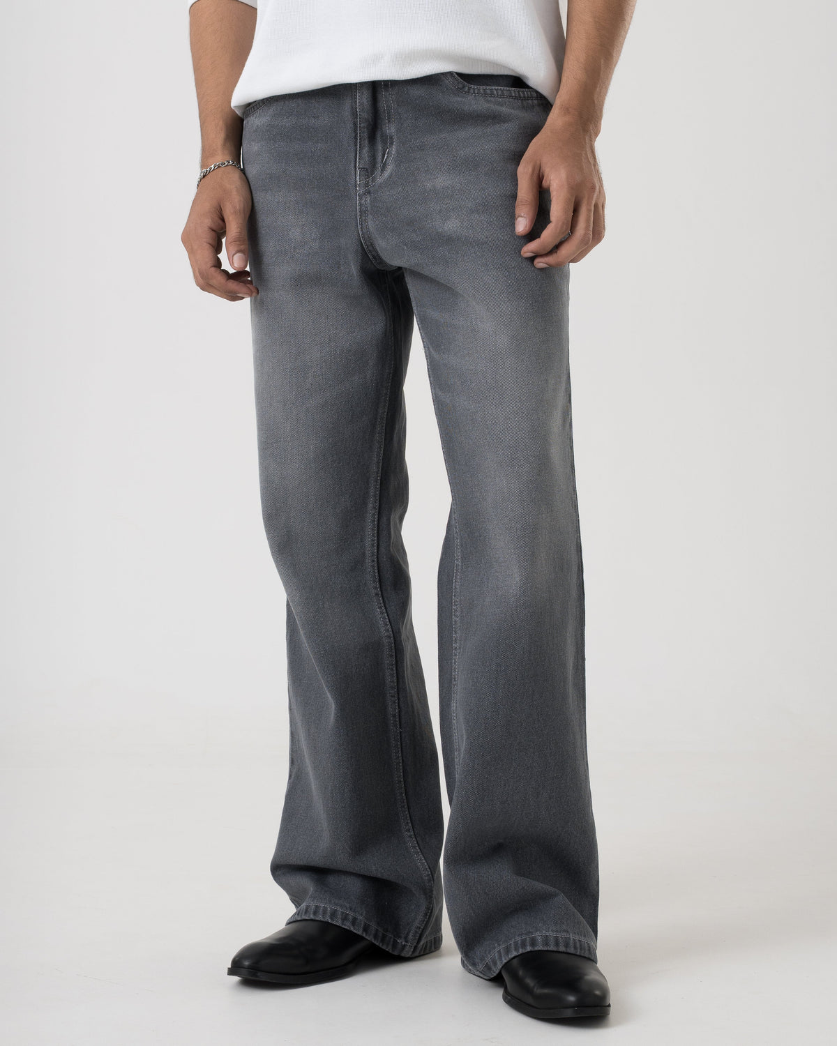Vintage Bootcut Denim (Washed Grey)