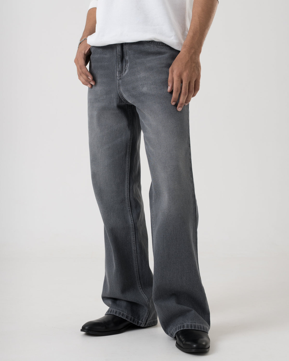 Vintage Bootcut Denim (Washed Grey)