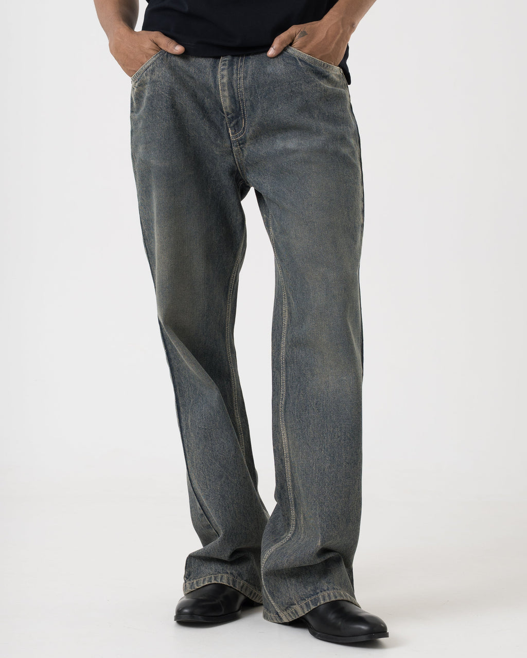 Vintage Bootcut Denim (Dust Blue)