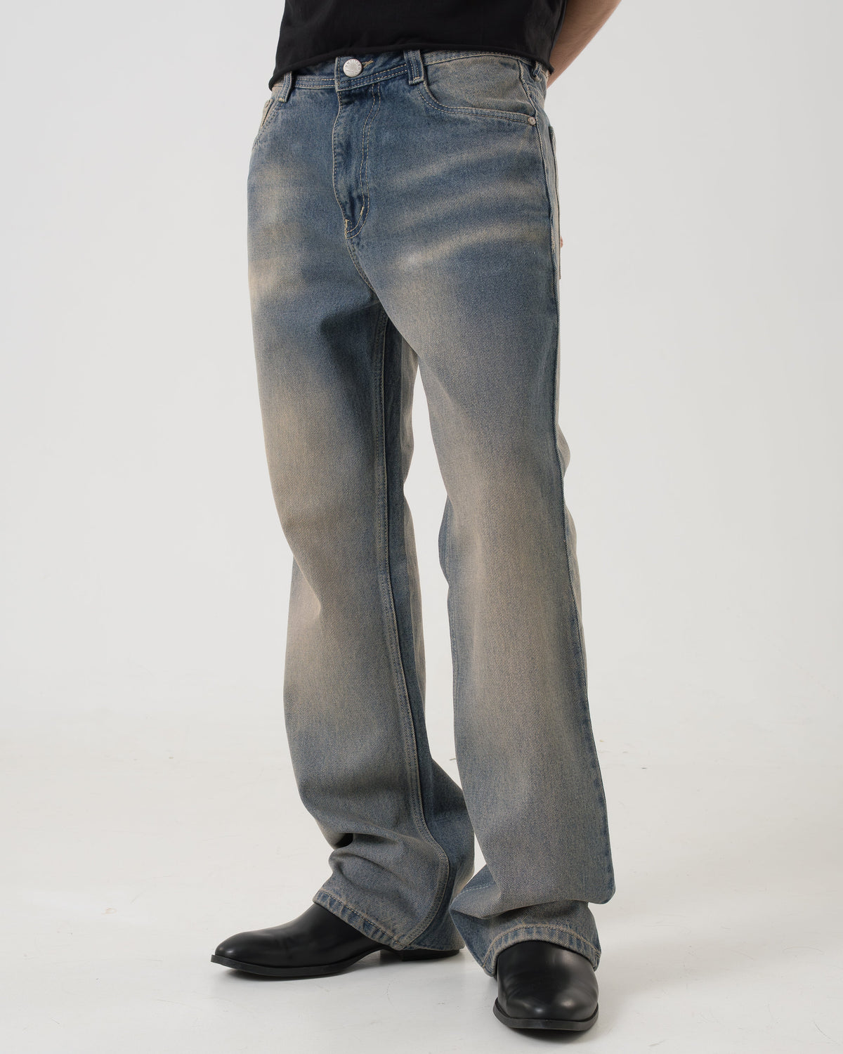 Vintage Bootcut Denim (Ash Blue)