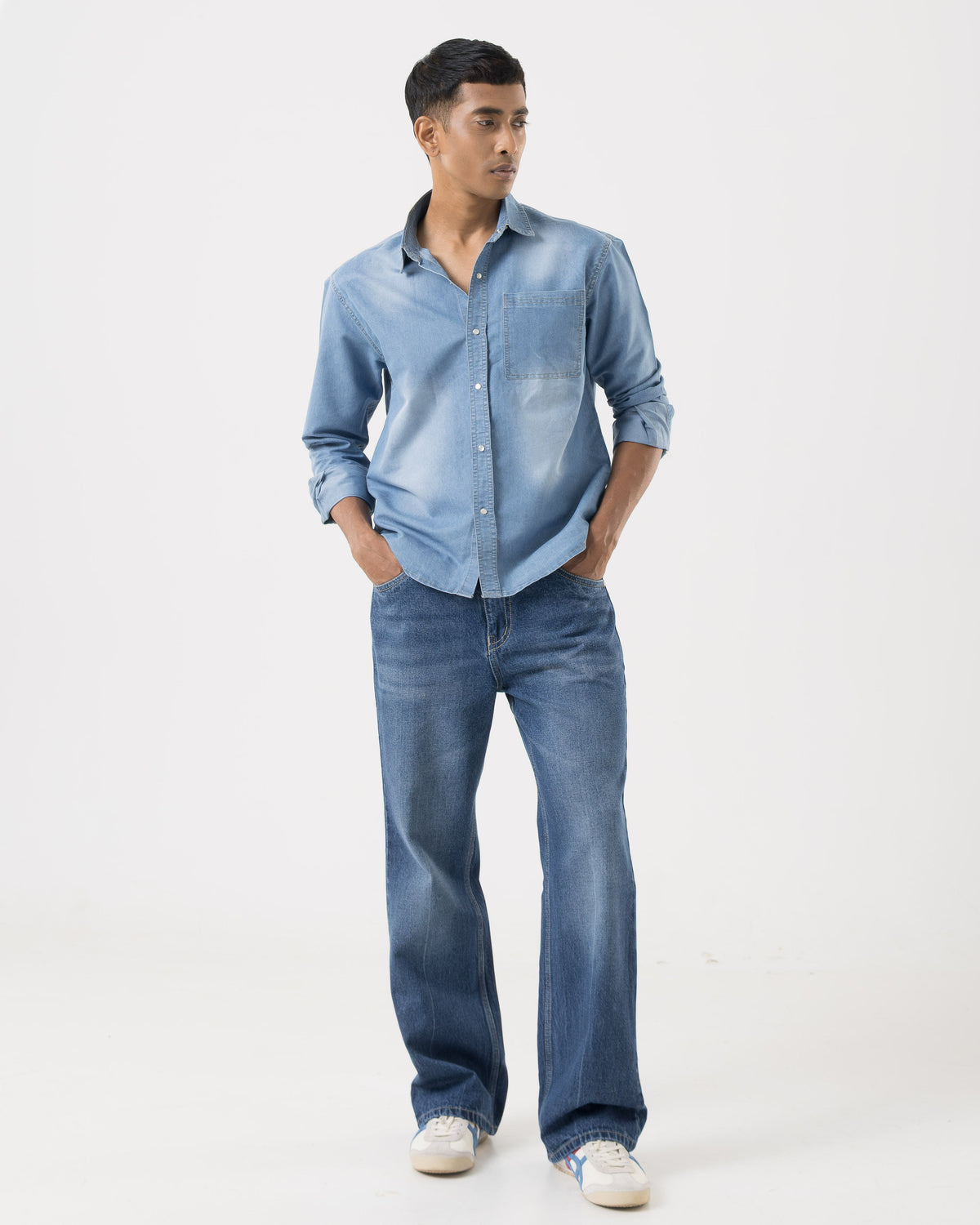Vintage Bootcut Denim (Mid Line Blue)