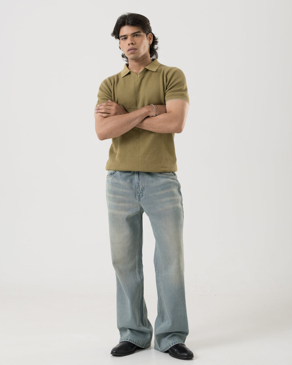 Vintage Bootcut Denim (Mist Blue)