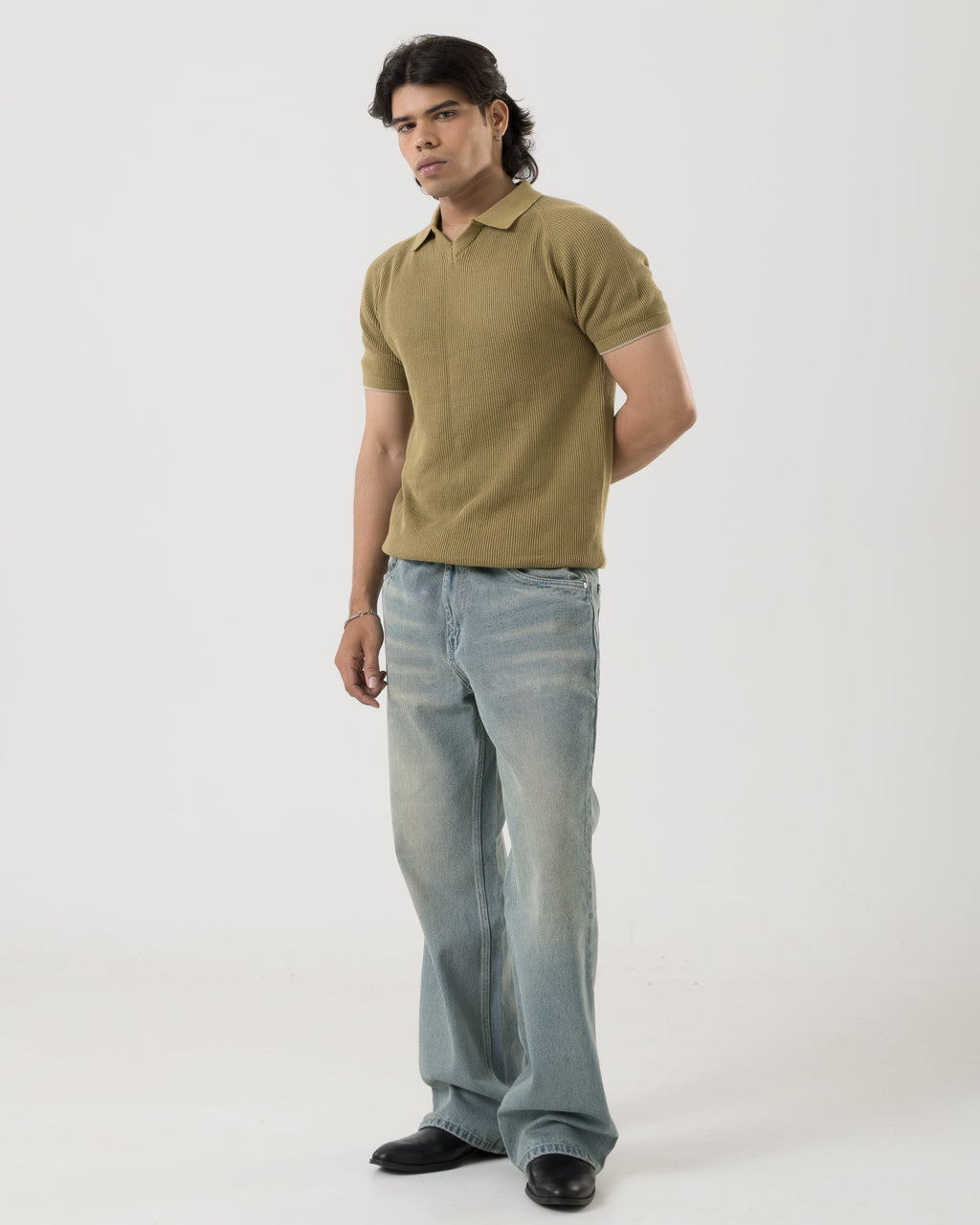 Vintage Bootcut Denim (Mist Blue)