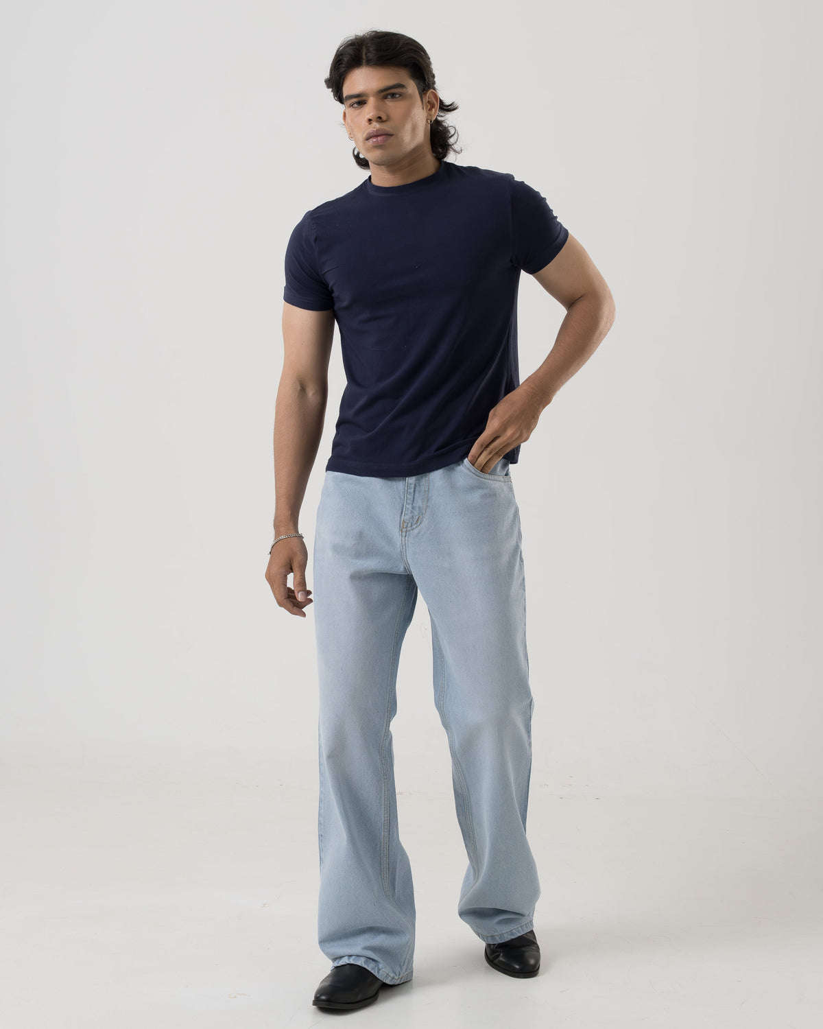 Vintage Bootcut Denim (Mute Blue)