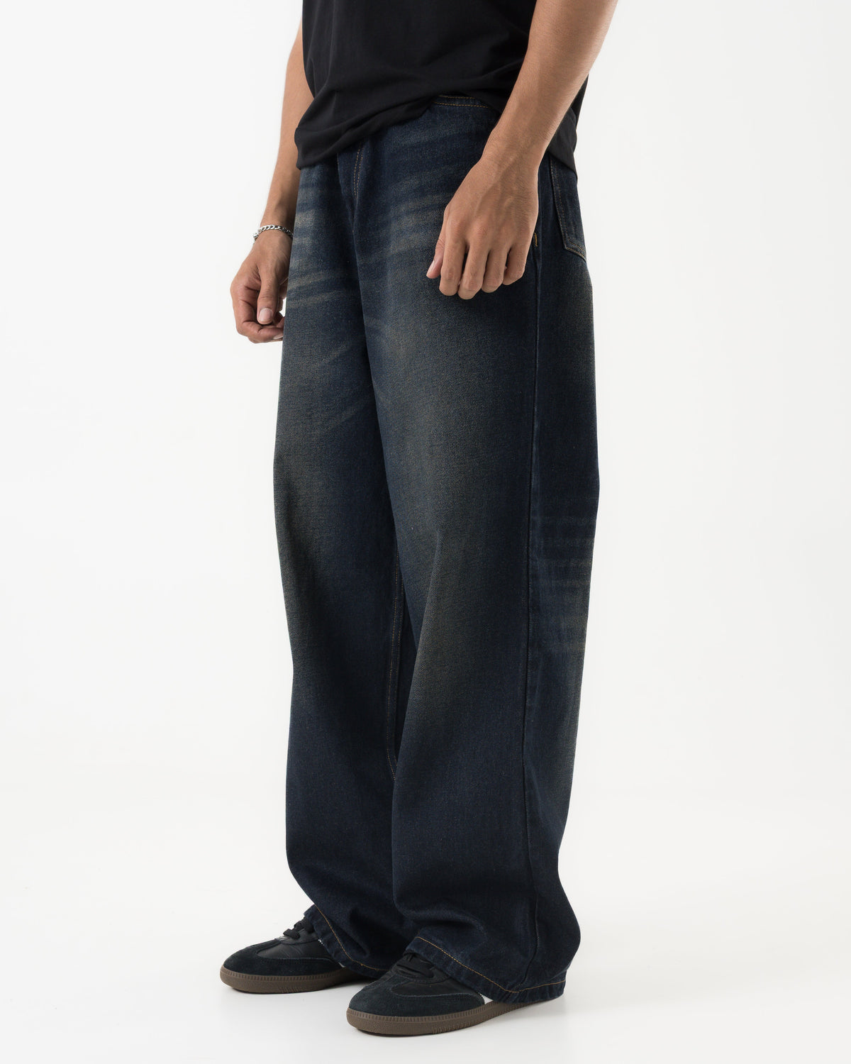 Baggy Fit Denim (Dark Blue) Morrislane