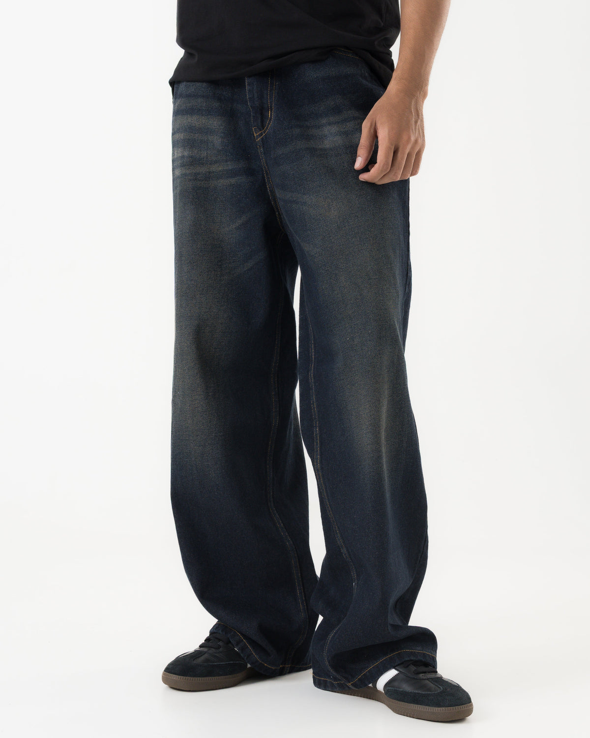 Baggy Fit Denim (Dark Blue) Morrislane