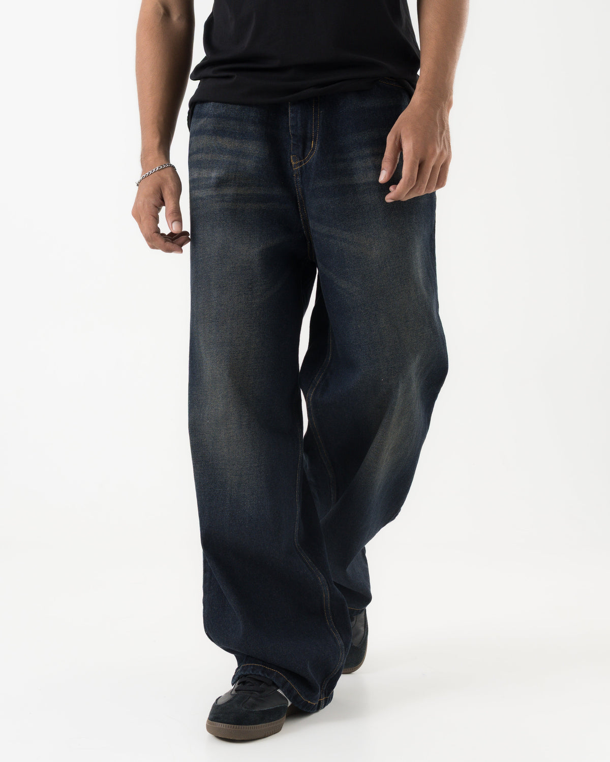 Baggy Fit Denim (Dark Blue) Morrislane