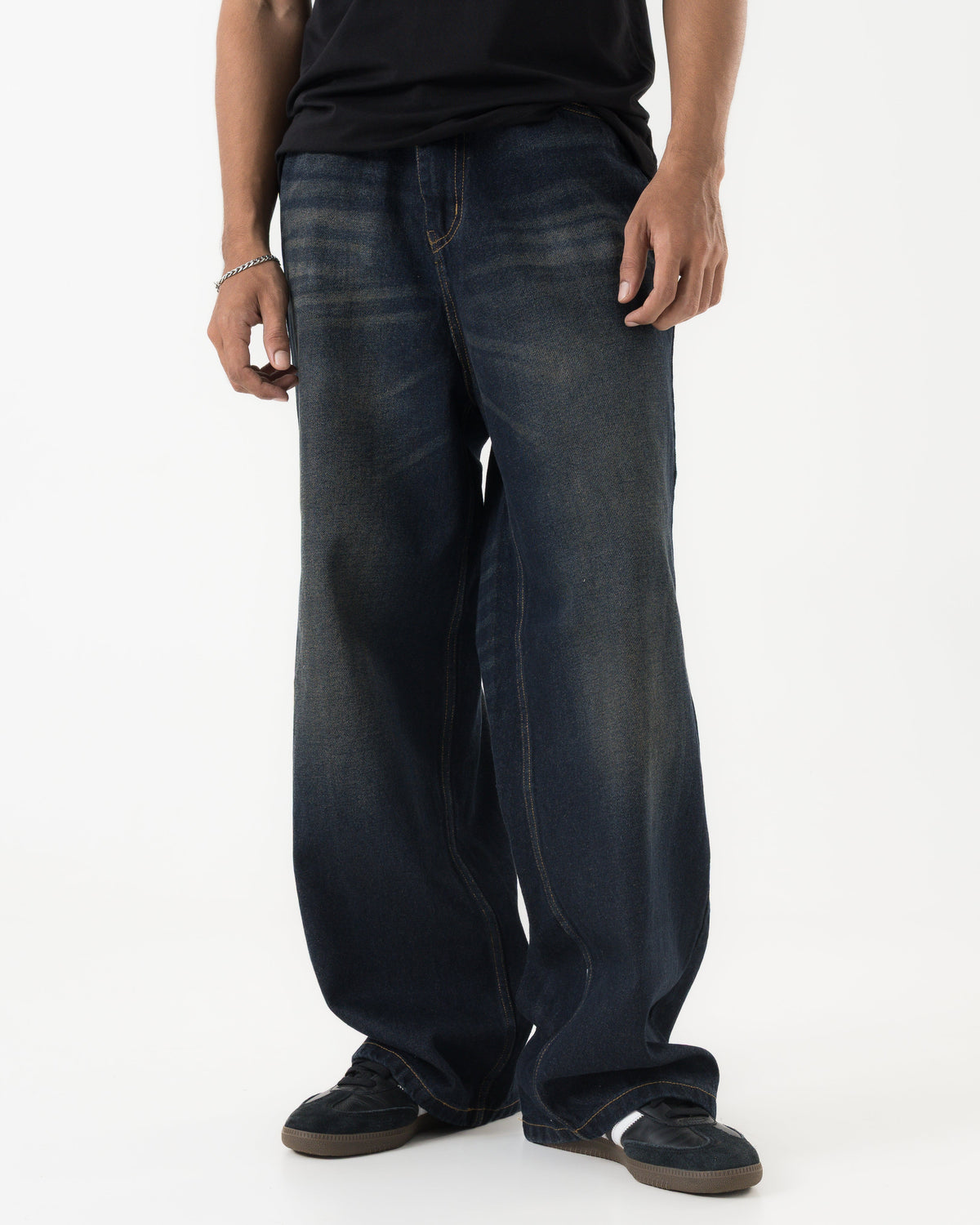 Baggy Fit Denim (Dark Blue) Morrislane