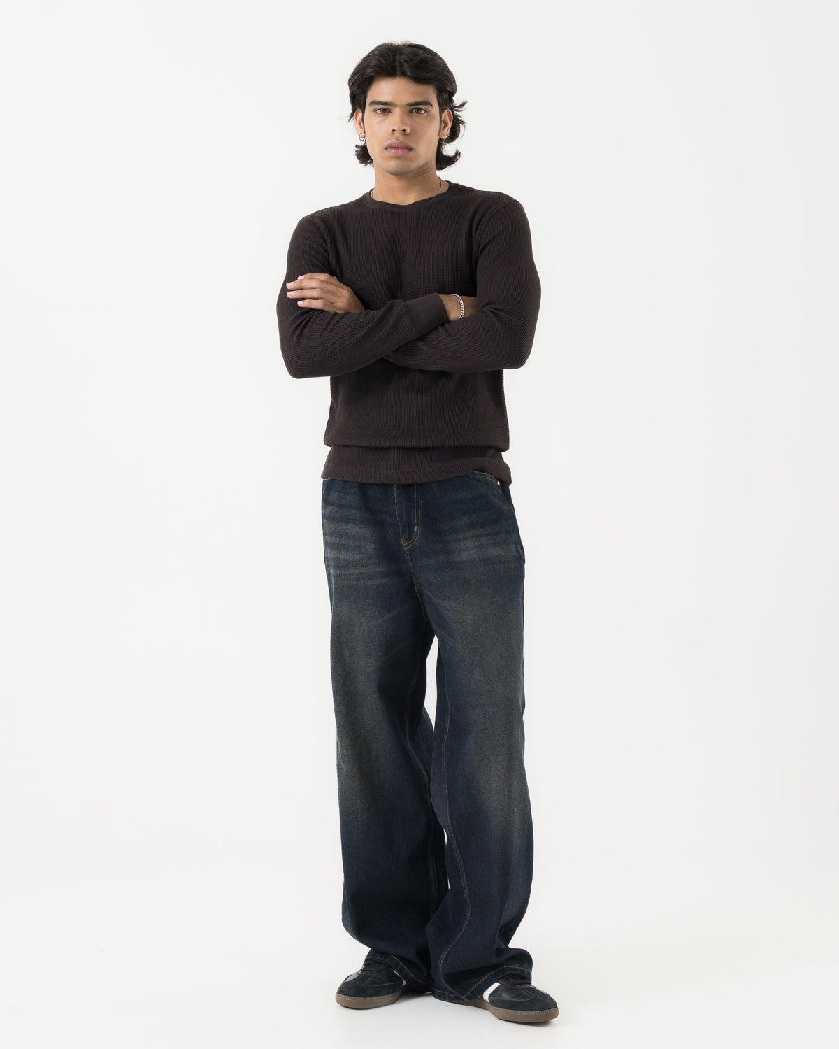 Baggy Fit Denim (Dark Blue) Morrislane