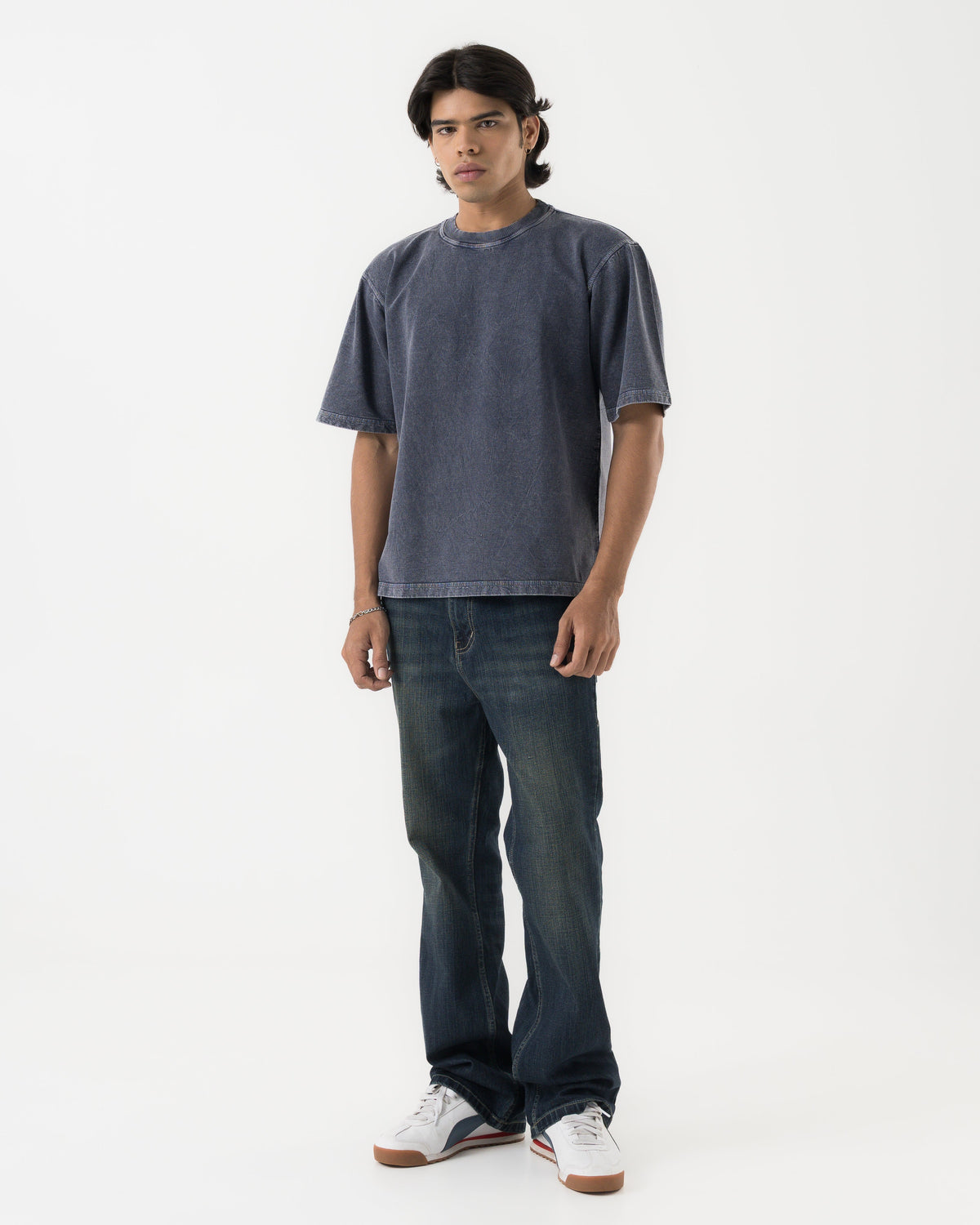 Wring Bootcut Denim (Dark Blue)