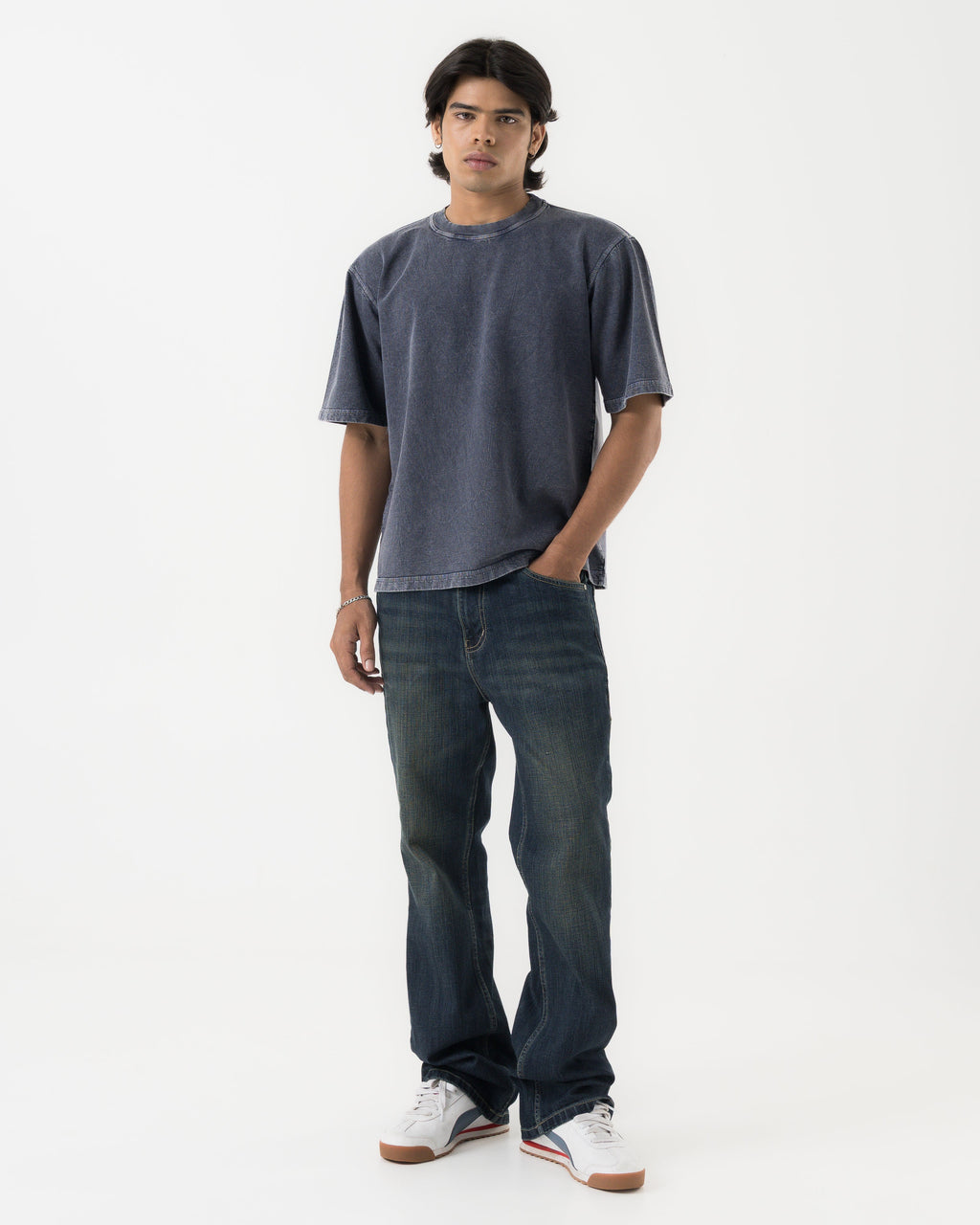 Wring Bootcut Denim (Dark Blue)