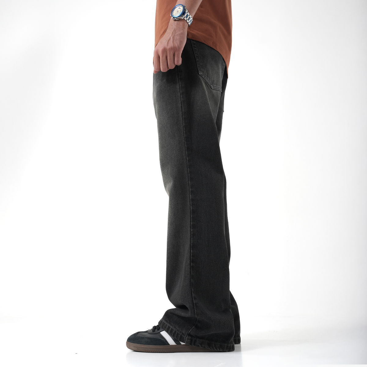 Vintage Bootcut Denim (Black-Brown)