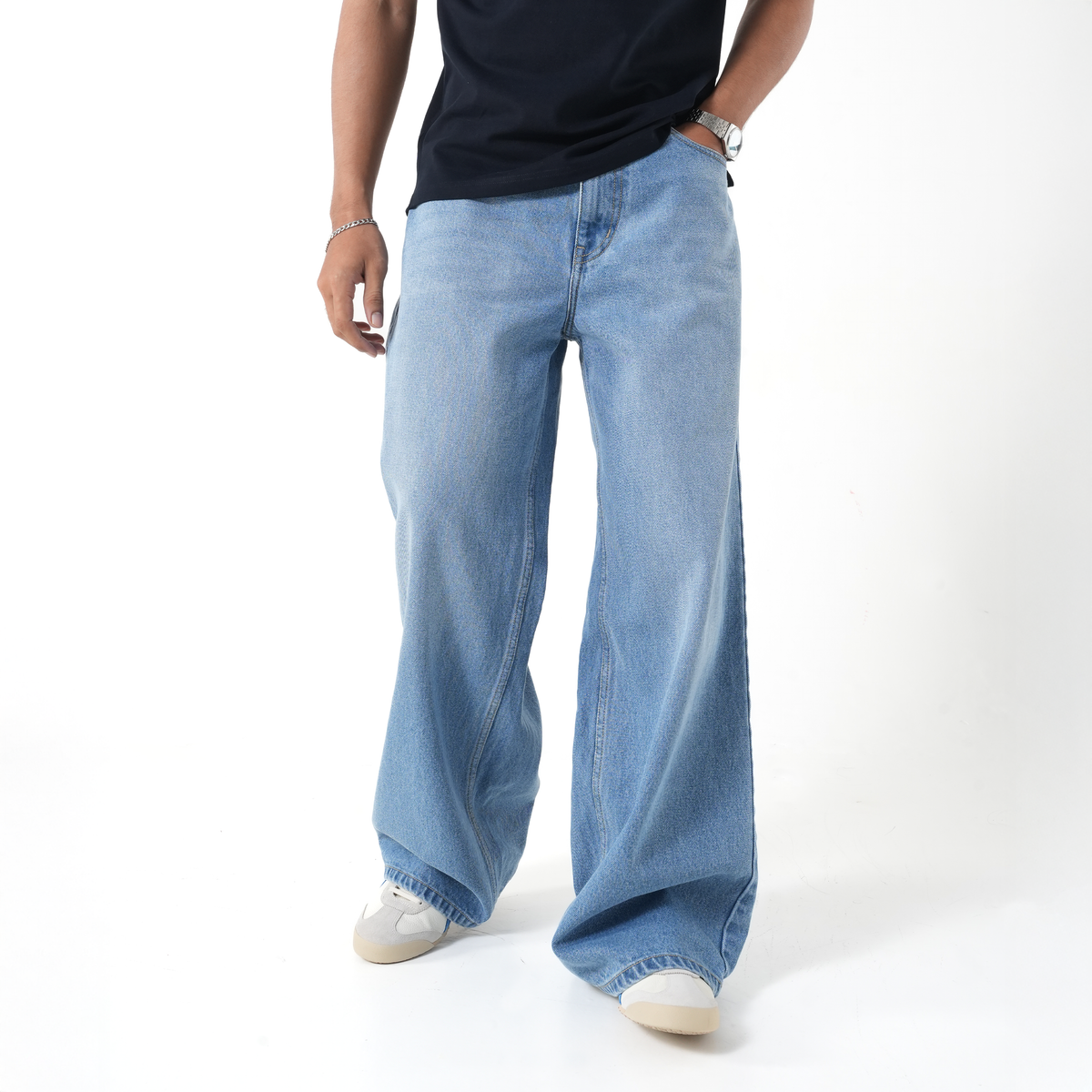 Baggy Fit Denim (Light Blue) Morrislane