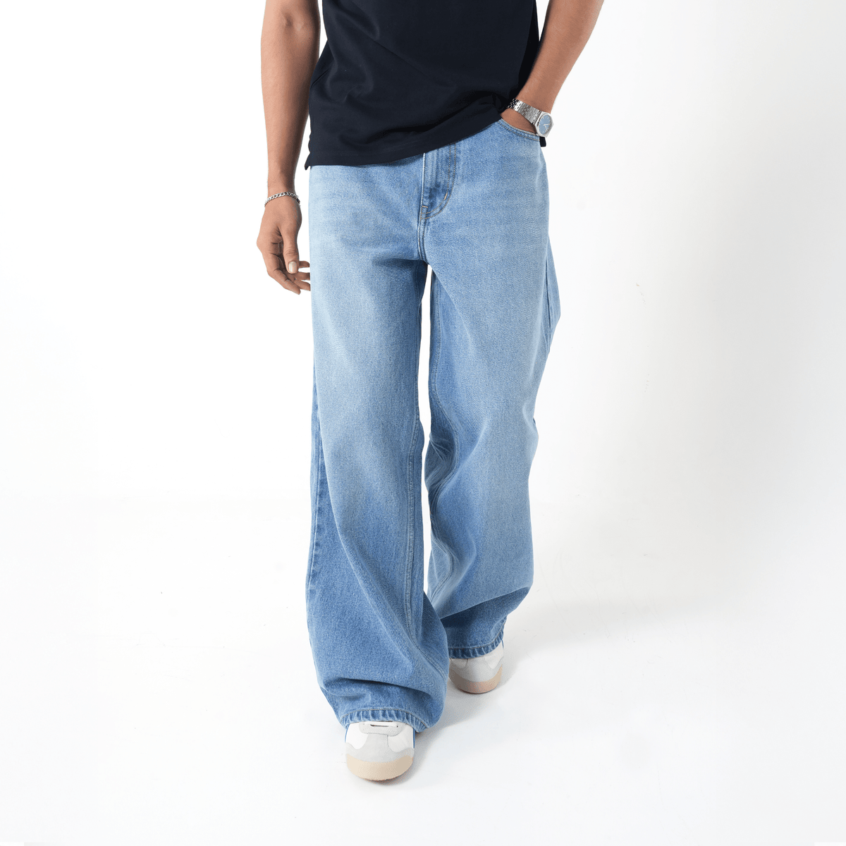 Baggy Fit Denim (Light Blue) Morrislane