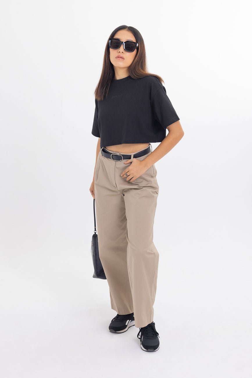 Holy // Womens Cropped Box Fit Tee Urban Monkey
