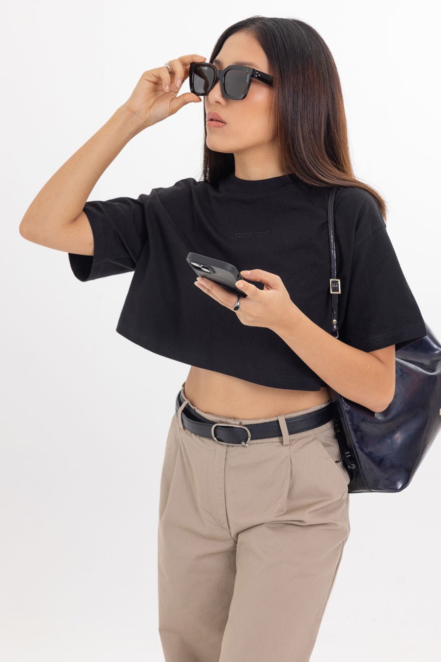 Holy // Womens Cropped Box Fit Tee Urban Monkey